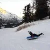 Descente de piste en luge gonflable à Val Cenis