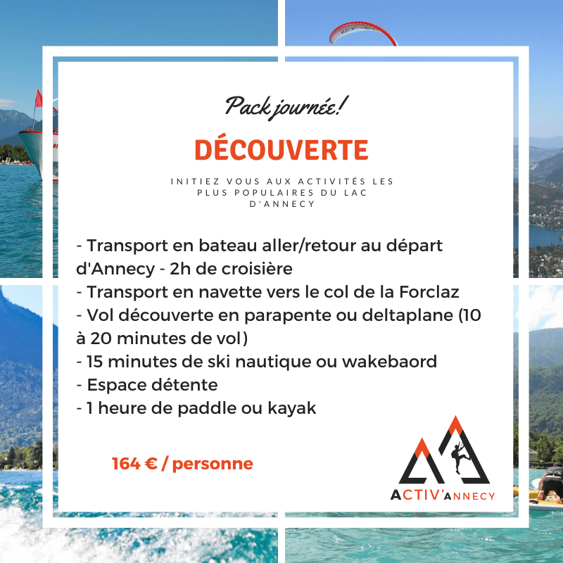 Détail du pack journée d'activités découverte