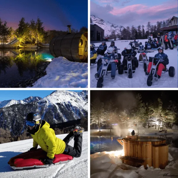 Pack hiver glacé avec Activ'Annecy - yooner airboard mountain kart spa privatif