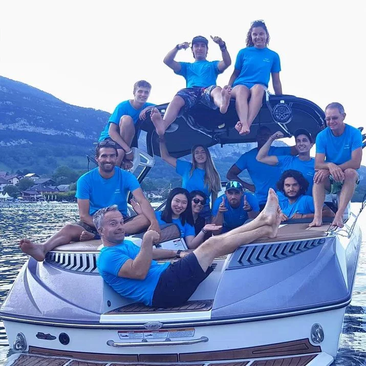 Team building d'entreprise sur le lac d'Annecy