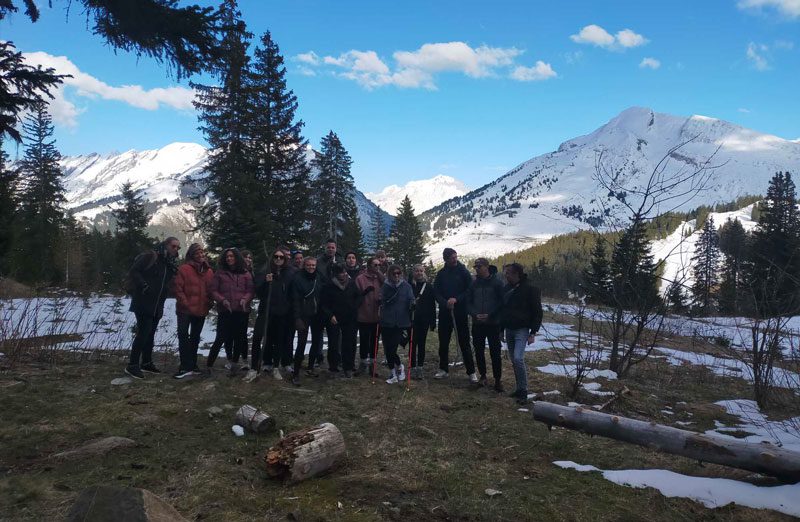 Mountain challenge en groupe