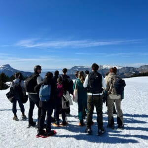 randonnée guidée en raquettes avec Activ'Annecy à la Clusaz